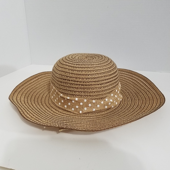 LUCKY straw hat with dot ribbon - Picture 2 of 5